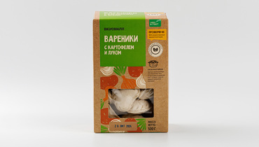 Изображение товара Вареники с картофелем и луком