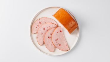 Изображение товара ВкусВилл вареная колбаса Языковая 300 г натуральный вкус свинины и говядины