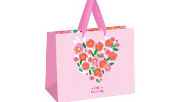 Изображение товара Пакет подарочный Meshu Pink flower 32х26х12 см матовая ламинация