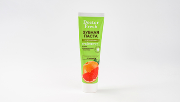 Изображение товара Зубная паста укрепляющая Грейпфрут Doctor Fresh 75 мл для защиты и свежести дыхания