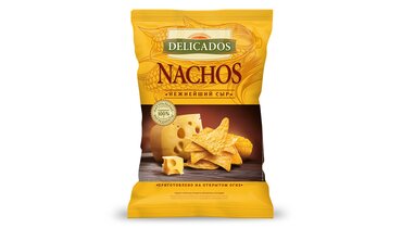 Изображение товара Чипсы кукурузные Delicados Nachos с сыром 150 г