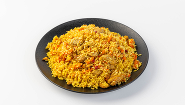 Изображение товара Большая порция плова с курицей и барбарисом