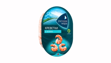 Изображение товара Мясо креветки Русское море в заливке 180 г