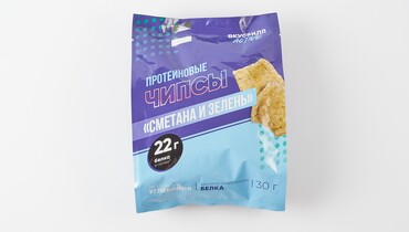 Изображение товара Чипсы протеиновые "Сметана и зелень"
