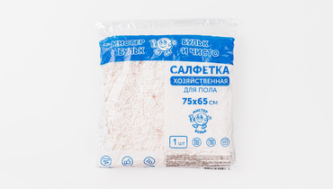 Изображение товара Салфетка хозяйственная для пола,1 шт (75х65 см)
