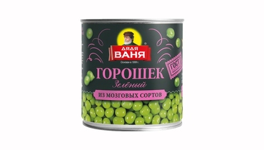 Изображение товара Зеленый горошек Дядя Ваня 400 г