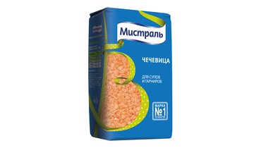 Изображение товара Чечевица красная Мистраль колотая для супов и гарниров 450 г