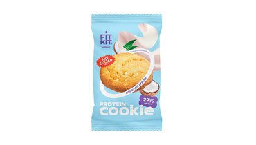 Изображение товара Десерт протеиновый Fit Kit Куки со вкусом Кокосовый крем 40 г