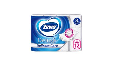 Изображение товара Бумага туалетная Zewa Deluxe 3-слойная 12 рулонов