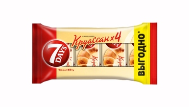 Изображение товара Круассан 7DAYS с кремом какао 4 шт по 65 г