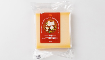 Изображение товара Сыр Алтайский 200 г - полутвёрдый сыр с мягким вкусом и пикантными нотками