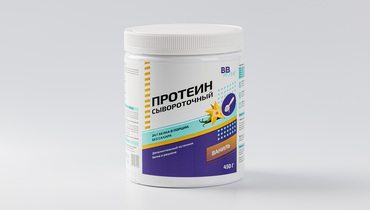 Изображение товара Сывороточный протеин Ваниль 450 г ВкусВилл для набора мышечной массы