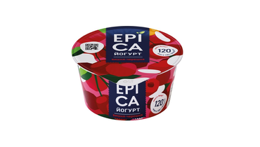 Изображение товара Йогурт Epica натуральный Вишня черешня 130 г 4,8% жирности