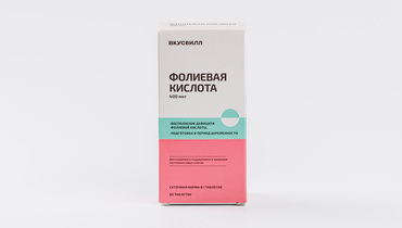 Изображение товара Фолиевая кислота, 400 мкг, 60 табл.