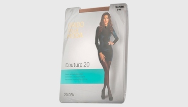 Изображение товара Колготки женские Grido della Moda Couture Natural 20 den Nero телесный цвет размер 3