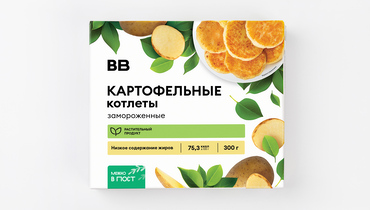 Изображение товара Котлеты картофельные, зам.