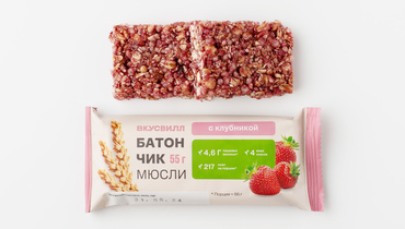 Изображение товара Батончик-мюсли с клубникой