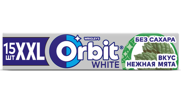 Изображение товара Жевательная резинка Orbit XXL Нежная мята 20,4 г