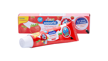 Изображение товара Зубная паста для детей Lion Thailand Kodomo клубника с 6 месяцев 65 г