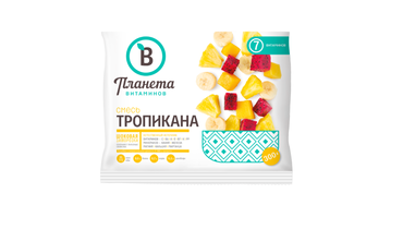 Изображение товара Смесь фруктово-ягодная Планета Витаминов Тропикана замороженная 300 г