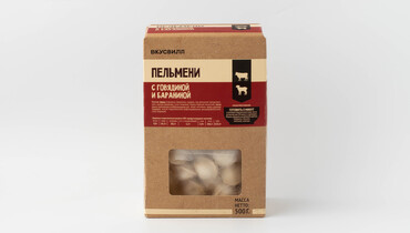 Изображение товара Пельмени с говядиной и бараниной ВкусВилл, 500 г, российский продукт