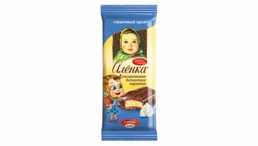 Изображение товара Пирожные Аленка бисквитные глазированные 200 г с кремом сливочным