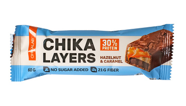 Изображение товара Батончик протеиновый Chikalab Chika Layers Лесной орех с карамелью 60 г