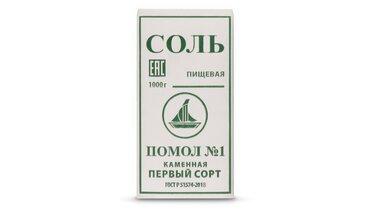 Изображение товара Соль каменная помол №1 картон 1 кг