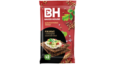 Изображение товара Хлебцы Baker House Скандинавские ржаные цельнозерновые 180 г