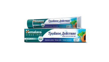 Изображение товара Зубная паста Himalaya sincle 1930 на основе трав Тройное Действие 125 г