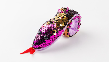 Изображение товара Слэп-браслет с пайетками Змея - яркий антистресс аксессуар