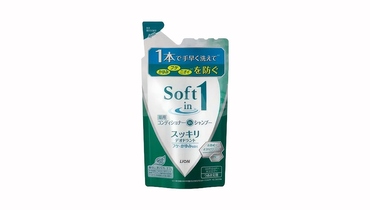 Изображение товара Шампунь для волос Lion Soft in 1 с кондиционером для сухих и поврежденных волос 370 мл