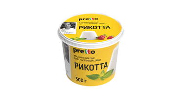 Изображение товара Сыр Рикотта Pretto 45% мягкий 500 г