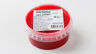 Изображение товара Малина протертая с сахаром без семян