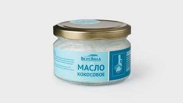 Изображение товара Органическое нерафинированное кокосовое масло холодного отжима 230 мл ВкусВилл