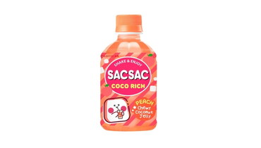Изображение товара Напиток сокосодержащий Sac Sac Coco Rich с кусочками кокосового желе со вкусом персика 280 мл