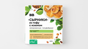 Изображение товара "Сырники" из тофу с изюмом, зам.