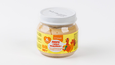 Изображение товара Пюре "Мясо индейки", 80 г