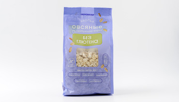 Изображение товара Хлопья овсяные без глютена, не требующие варки