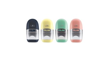 Изображение товара Ластик-точилка Milan Capsule Silver с запасными ластиками, Испания