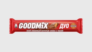 Изображение товара Шоколадный батончик Goodmix Original Молочный шоколад с хрустящей вафлей 40 г