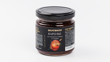 Изображение товара Варенье из грецкого ореха и сливы ВкусВилл 230 г