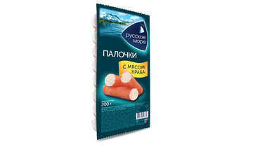 Изображение товара Крабовые палочки Русское море имитация с мясом краба 200 г