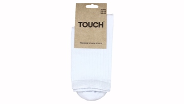 Изображение товара Женские белые носки TOUCH с резинкой 36-40 1 шт