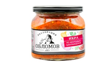 Изображение товара Икра из молодых баклажанов Ресторация Обломов 420 г
