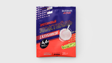 Изображение товара Коктейль протеиновый с клубникой