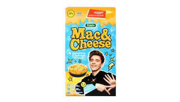 Изображение товара Макаронные изделия Foody Mac&Cheese с вложением соуса Сырный Чеддер классический 143 г