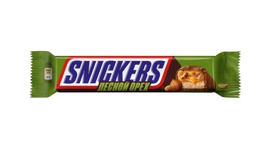 Изображение товара Шоколадный батончик Snickers Лесной Орех 81 г с орехами и карамелью