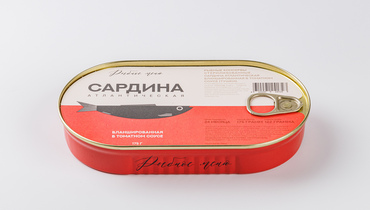 Изображение товара Сардина тушки бланшированные в томате, 175 г