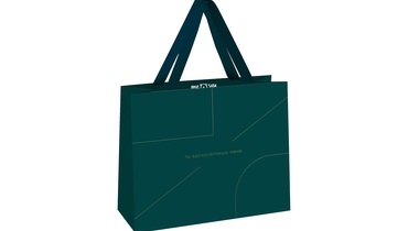 Изображение товара Пакет подарочный Meshu Monocolor Emerald 32х26х12 см матовая ламинация